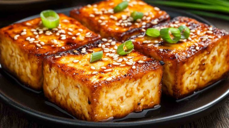 Honey Sriracha Air Fryer Tofu