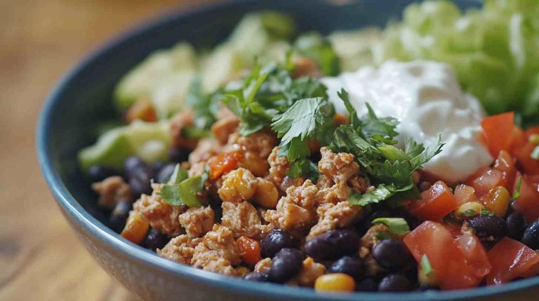 Loaded Turkey and Black Bean Tacos for Bulking