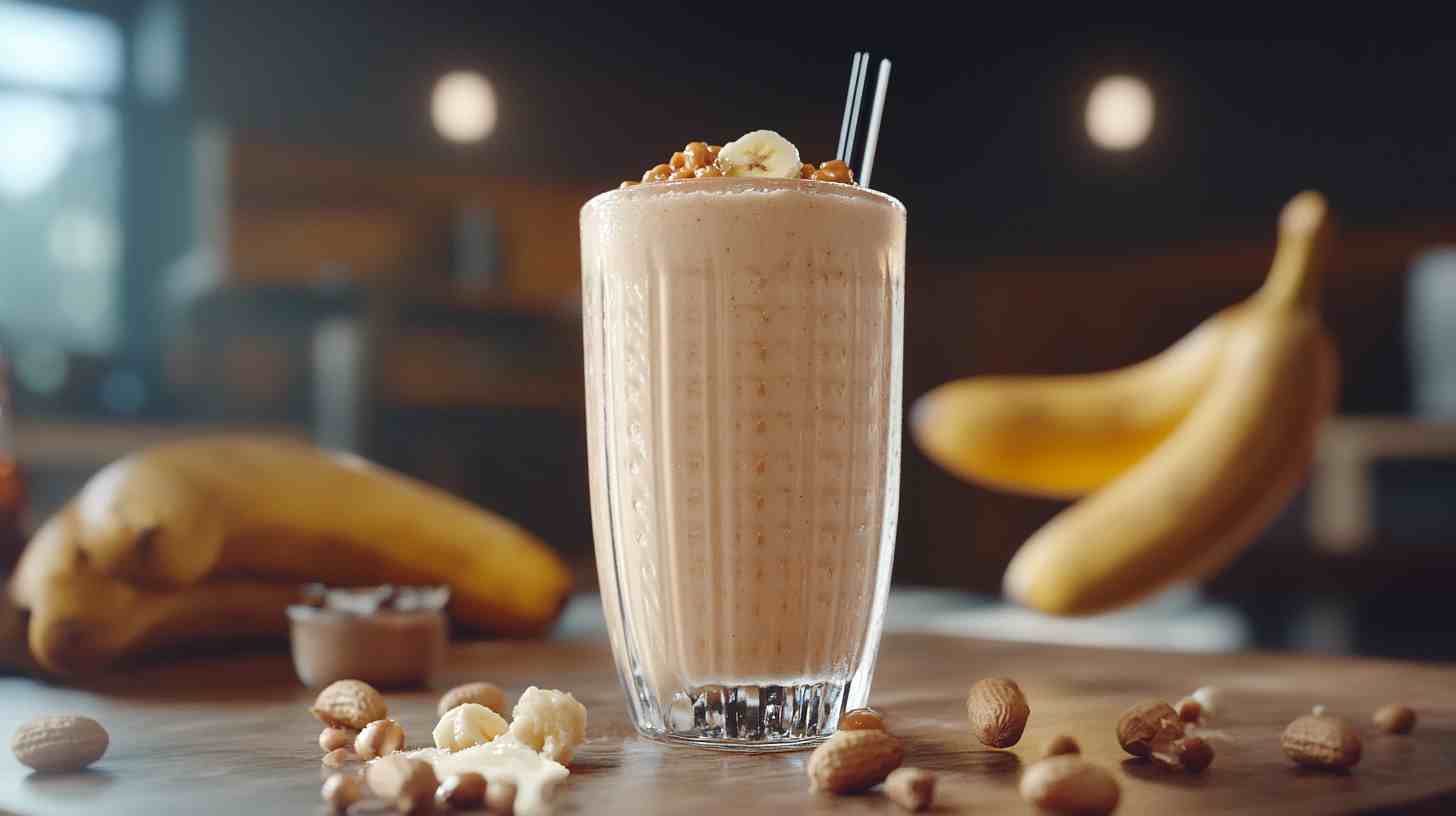 Mass Gainer Peanut Butter Banana Smoothie