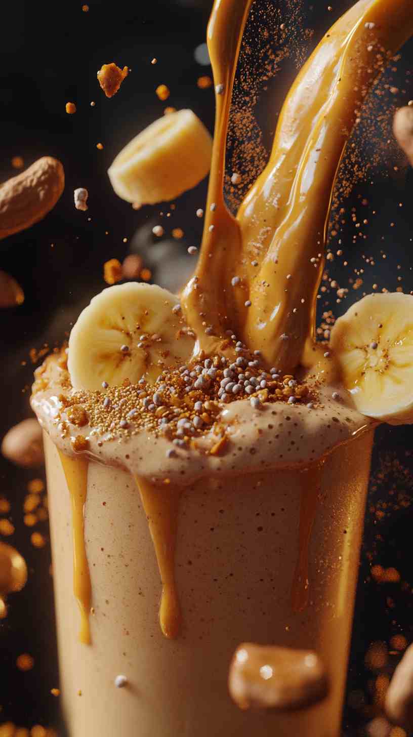 Mass Gainer Peanut Butter Banana Smoothie Mass Gainer Peanut Butter Banana Smoothie