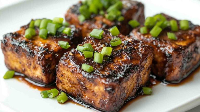 Miso Garlic Air Fryer Tofu