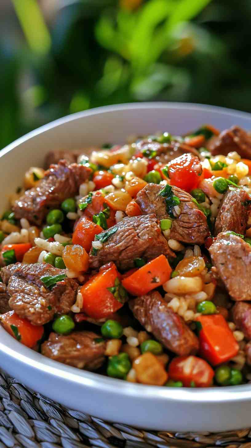 Protein-Rich Beef Stir-Fry with Jasmine Rice Protein-Rich Beef Stir-Fry with Jasmine Rice