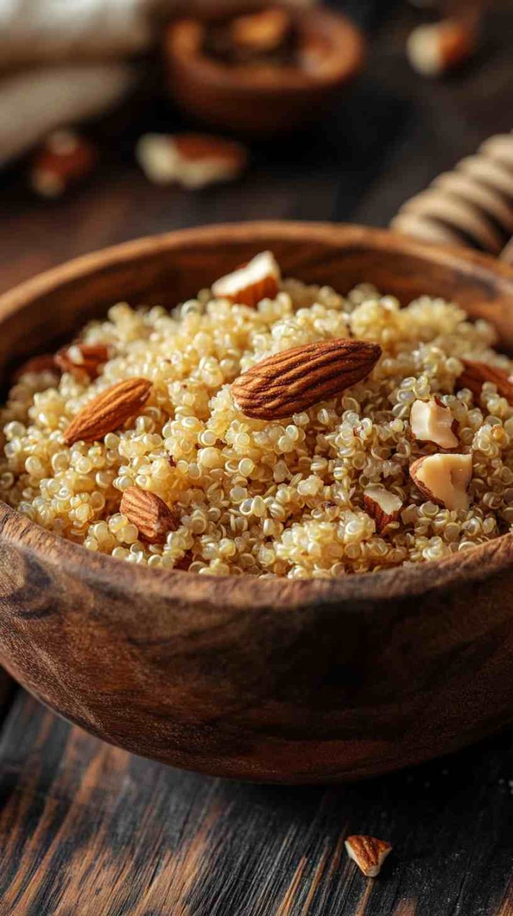 Quinoa Breakfast Bowl with Nuts and Seeds