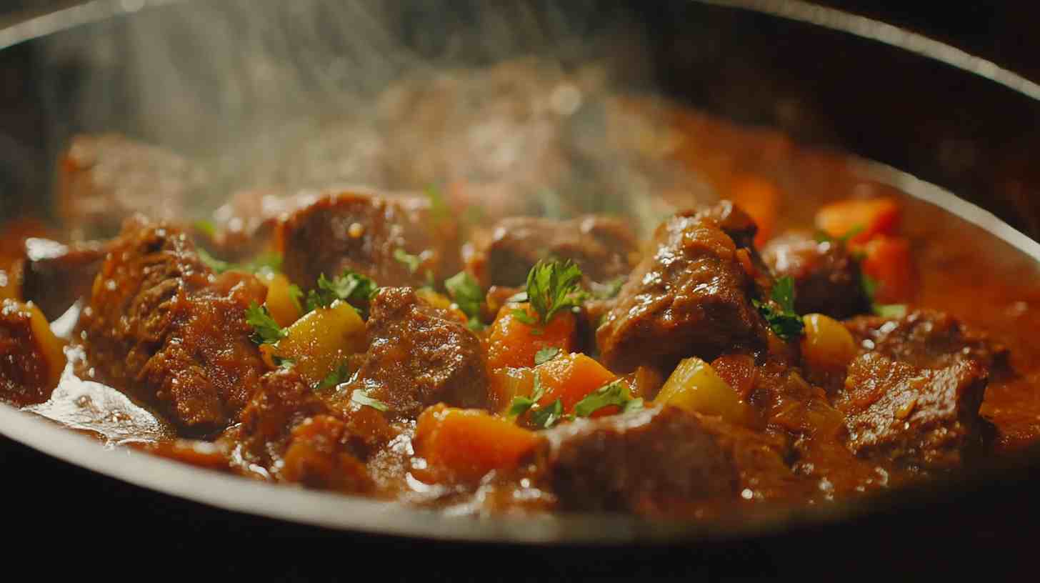 Slow-Cooked Beef Afritada for a Rich Flavor