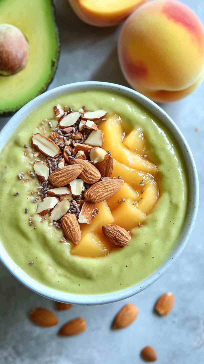 Sweet Avocado Peach Smoothie Sweet Avocado Peach Smoothie