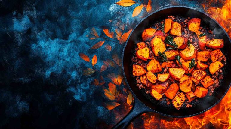Sweet Potato and Ground Turkey Skillet for Gains