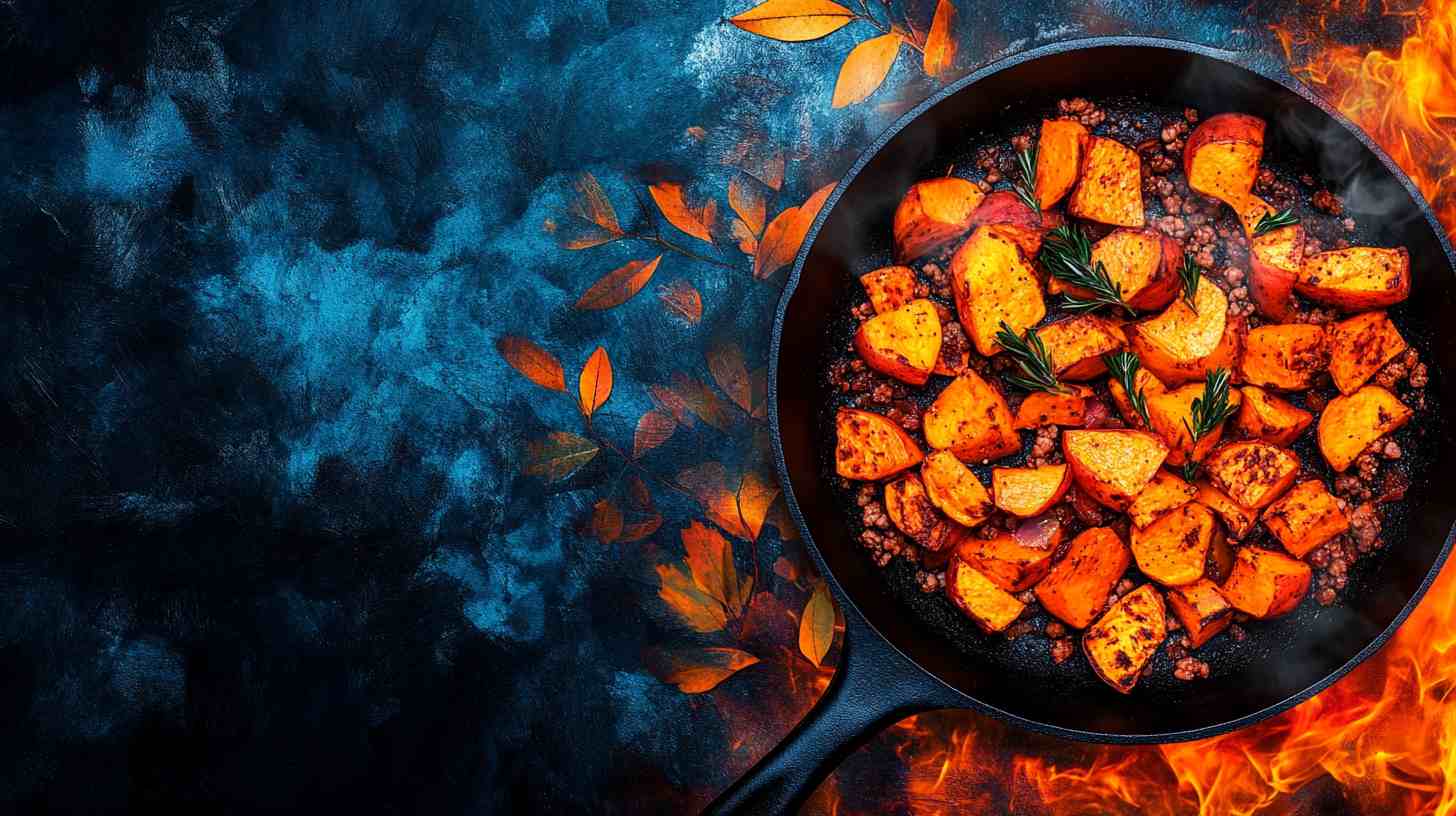 Sweet Potato and Ground Turkey Skillet for Gains