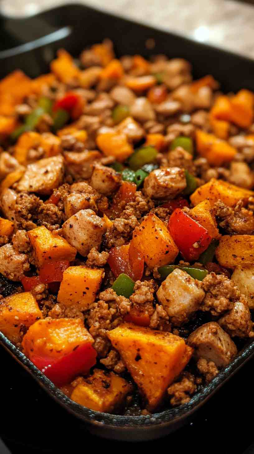 Sweet Potato and Ground Turkey Skillet for Gains Sweet Potato and Ground Turkey Skillet for Gains