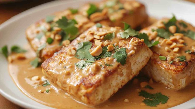 Thai Peanut Air Fryer Tofu