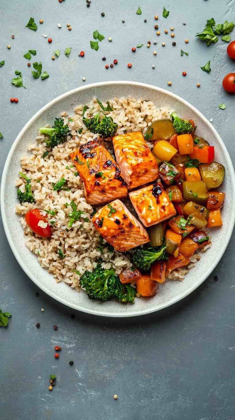 Tofu and Vegetable Stir-Fry with Brown Rice Tofu and Vegetable Stir-Fry with Brown Rice
