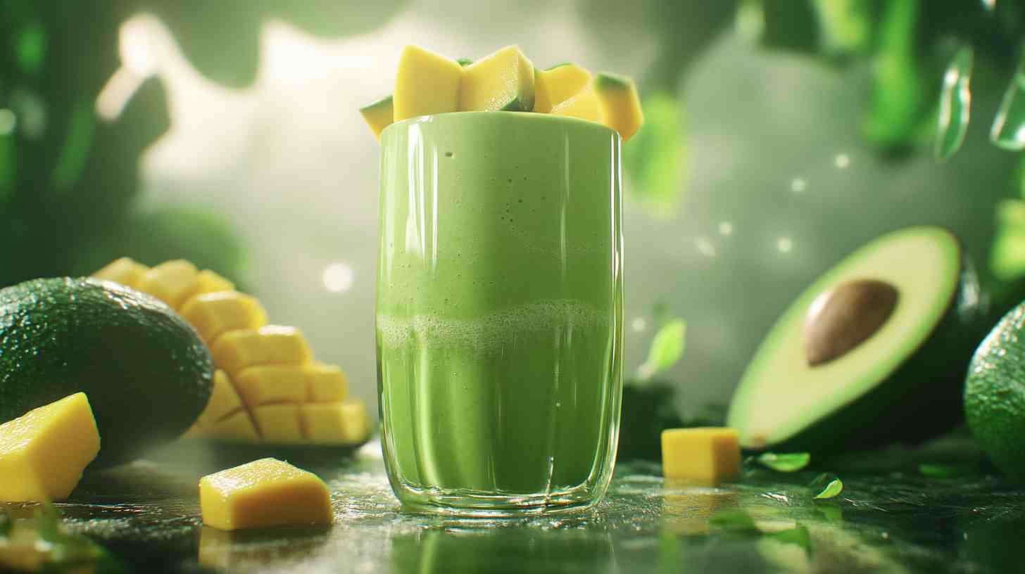 Tropical Avocado Mango Smoothie