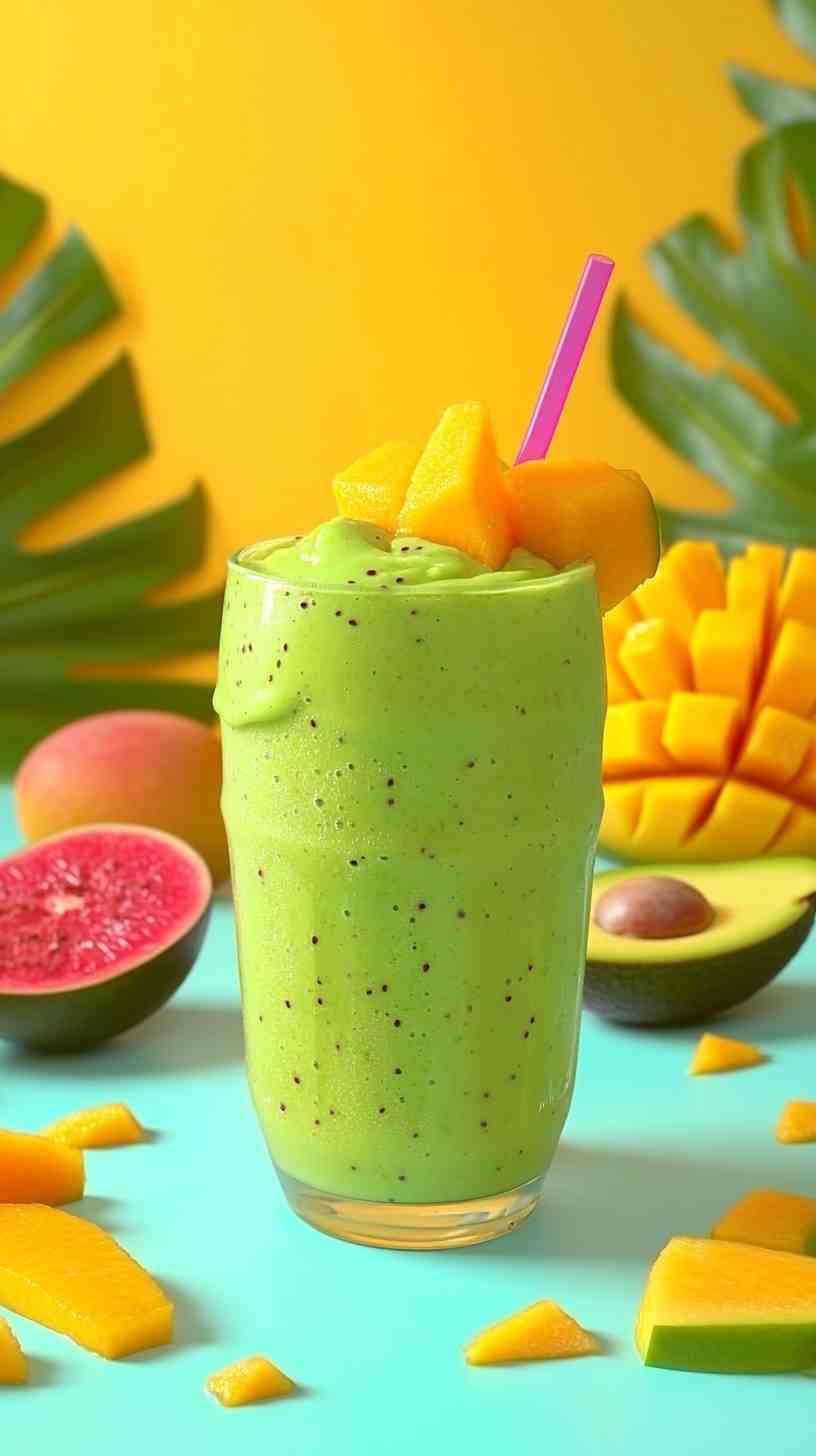 Tropical Avocado Mango Smoothie Tropical Avocado Mango Smoothie