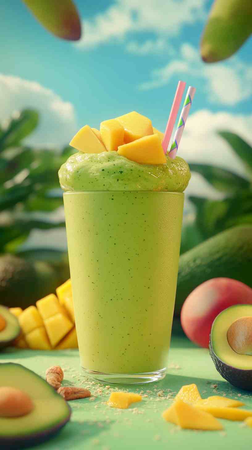 Tropical Avocado Mango Smoothie Tropical Avocado Mango Smoothie