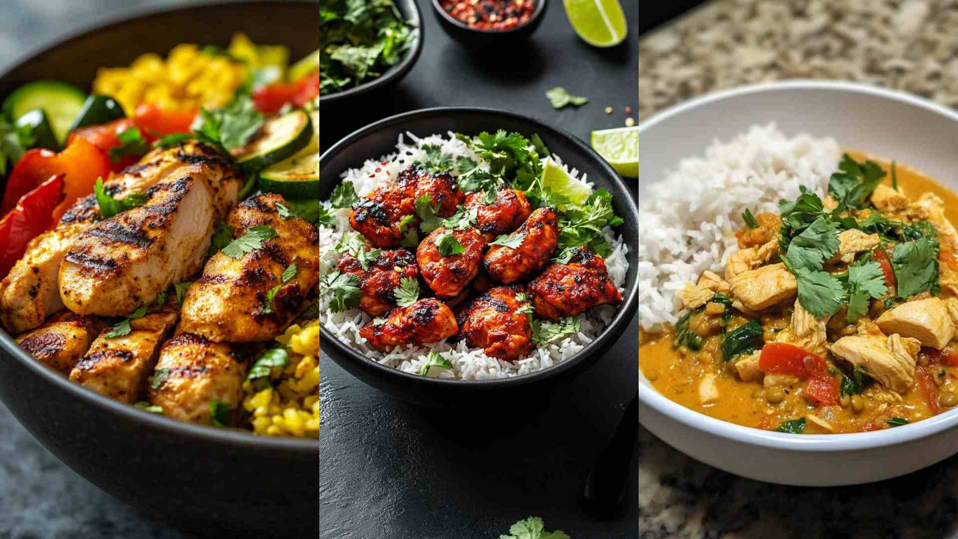 High-Calorie Muscle-Building Chicken and Rice Bowl