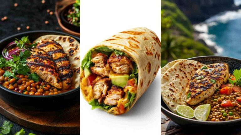 Spicy Chicken and Whole Grain Wrap for Muscle Growth