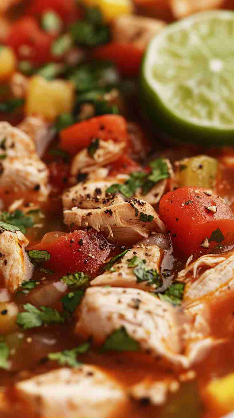Chicken Taco Soup in a Slow Cooker Chicken Taco Soup in a Slow Cooker