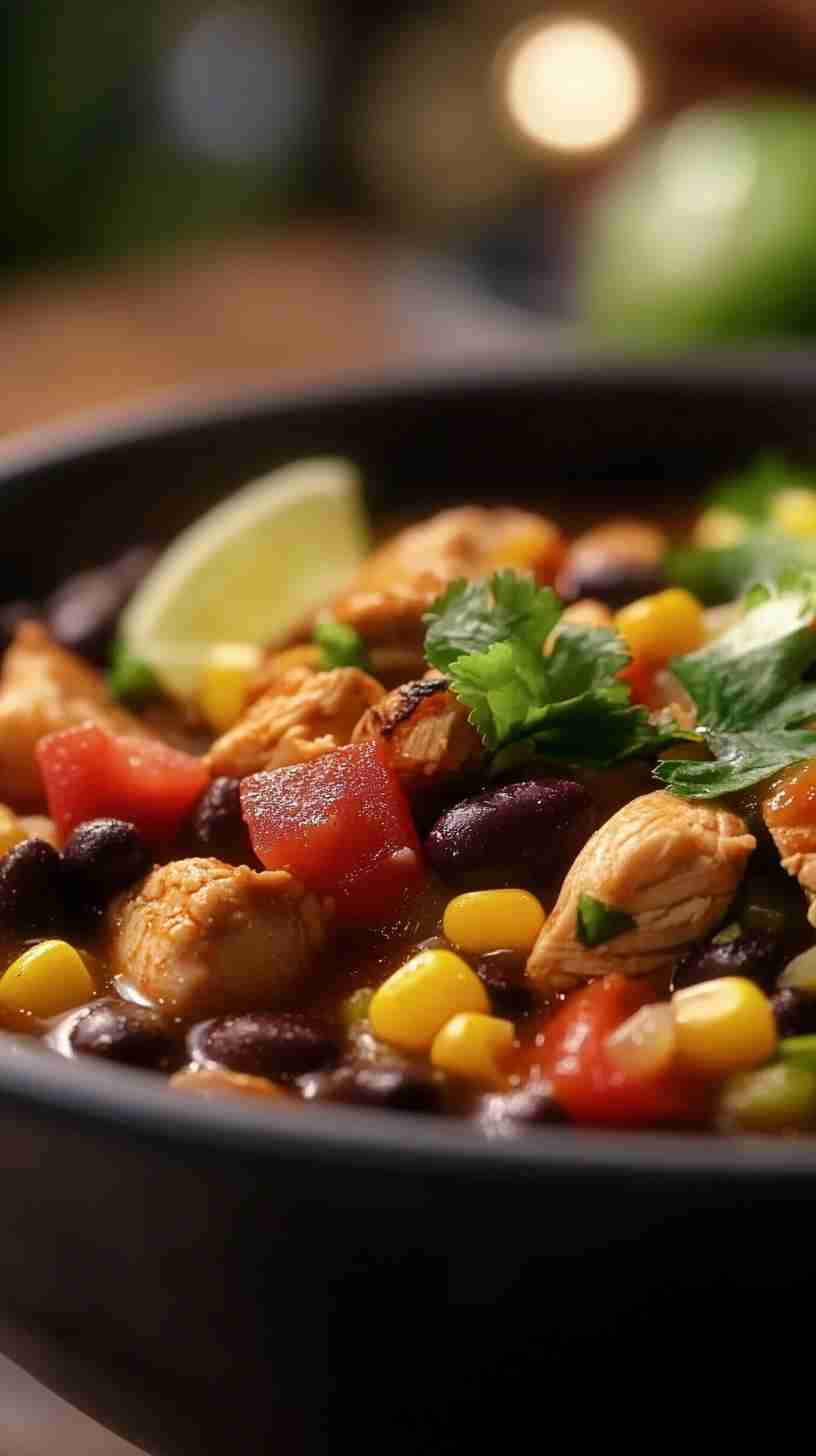 Chicken Taco Soup in a Slow Cooker Chicken Taco Soup in a Slow Cooker