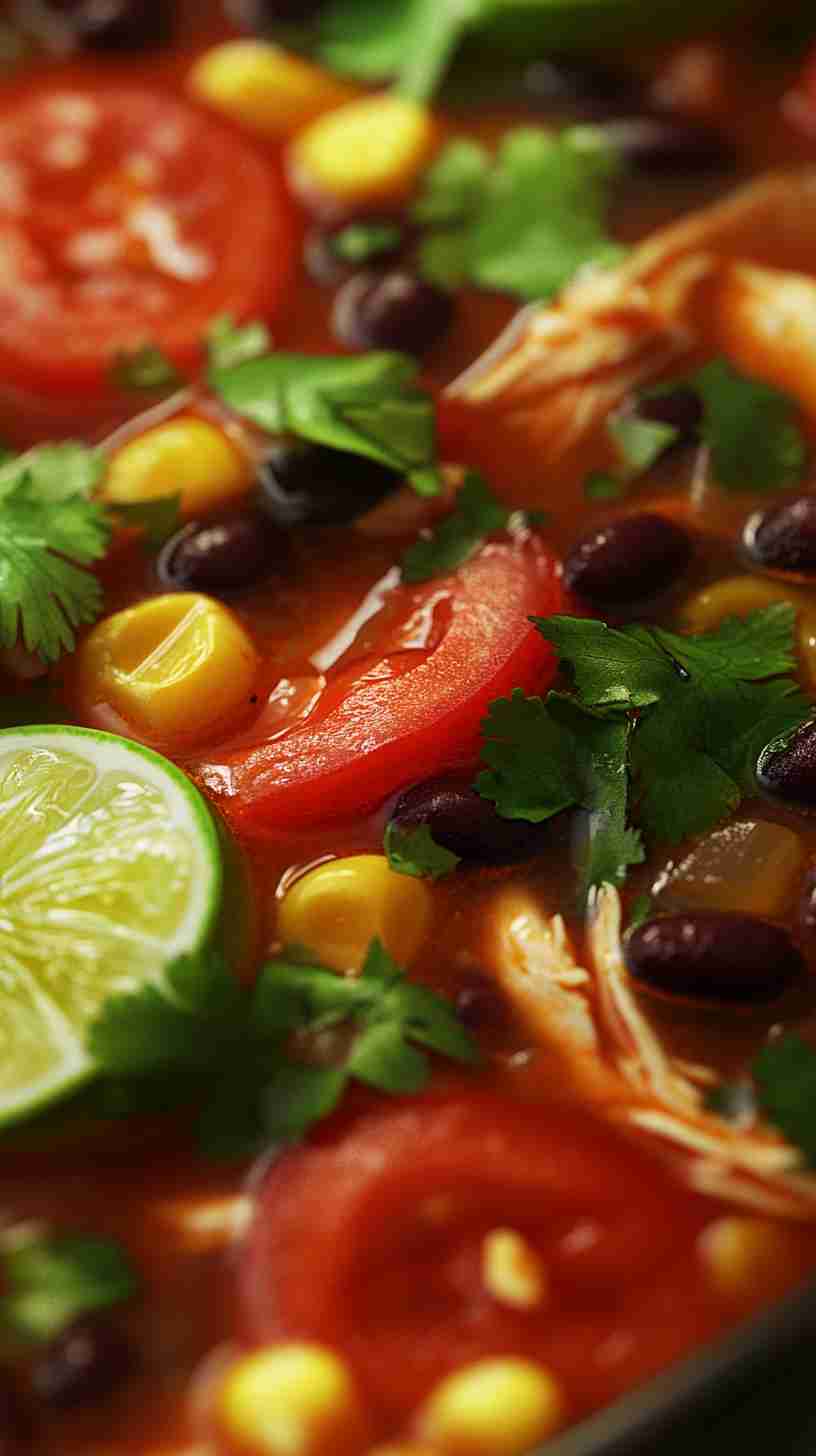 Chicken Taco Soup in a Slow Cooker Chicken Taco Soup in a Slow Cooker