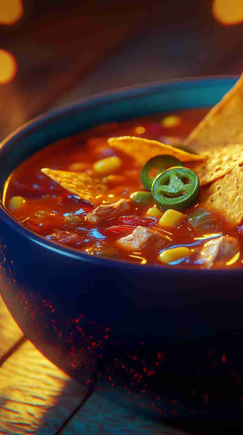 Chicken Taco Soup in a Slow Cooker Chicken Taco Soup in a Slow Cooker
