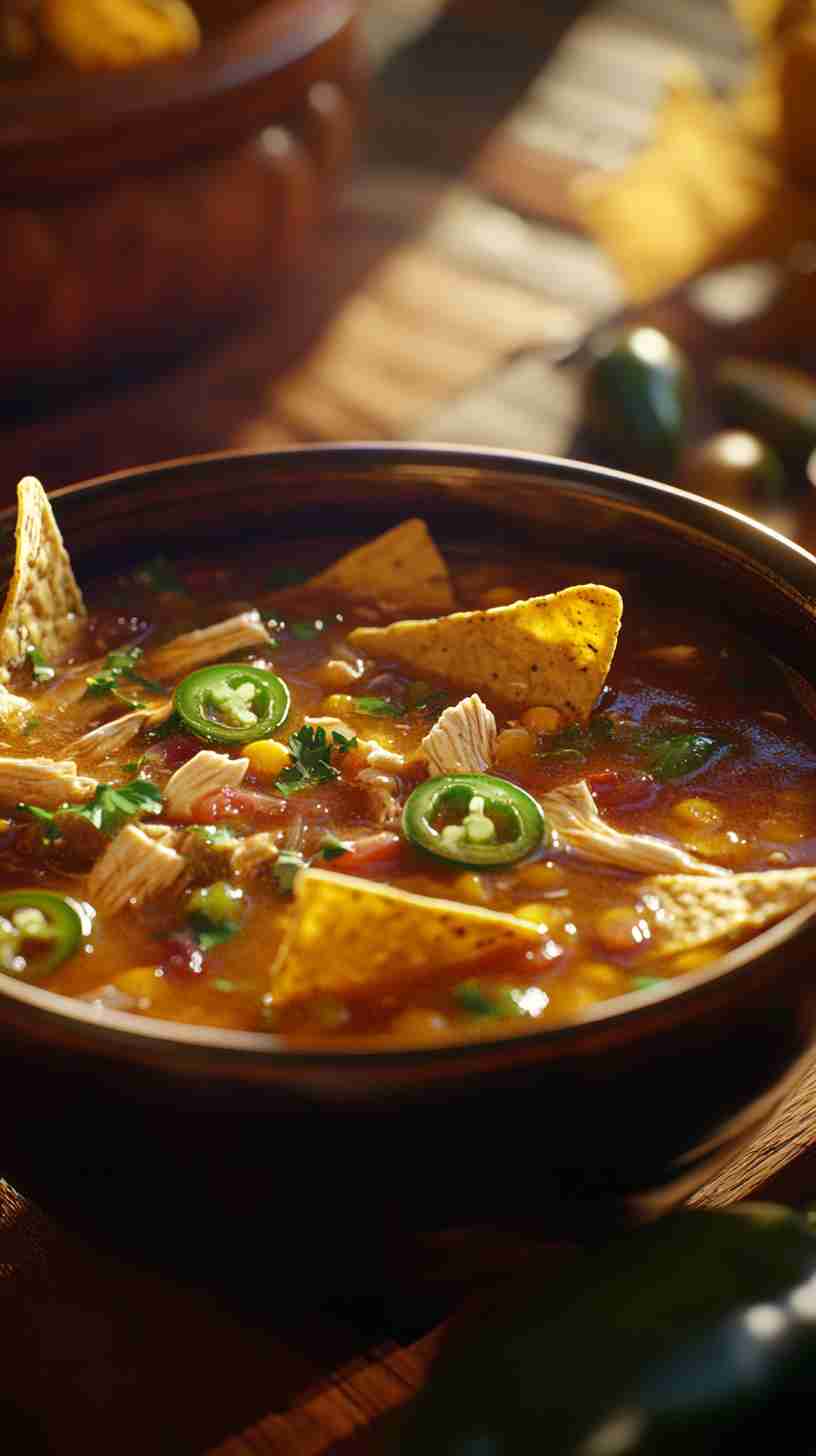 Chicken Taco Soup in a Slow Cooker Chicken Taco Soup in a Slow Cooker