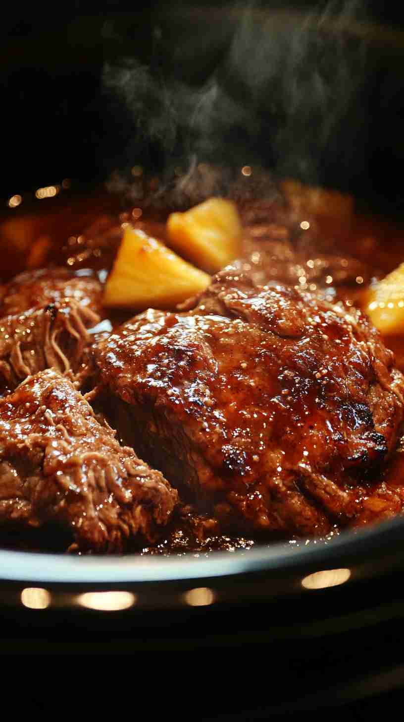 Crock Pot Teriyaki Pork Roast with Pineapple Crock Pot Teriyaki Pork Roast with Pineapple