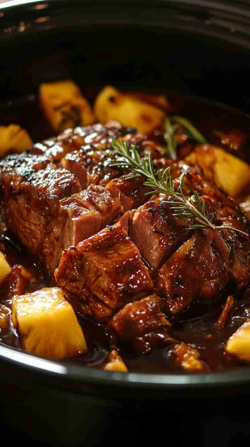 Crock Pot Teriyaki Pork Roast with Pineapple Crock Pot Teriyaki Pork Roast with Pineapple