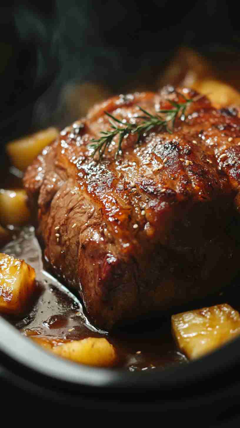 Crock Pot Teriyaki Pork Roast with Pineapple Crock Pot Teriyaki Pork Roast with Pineapple