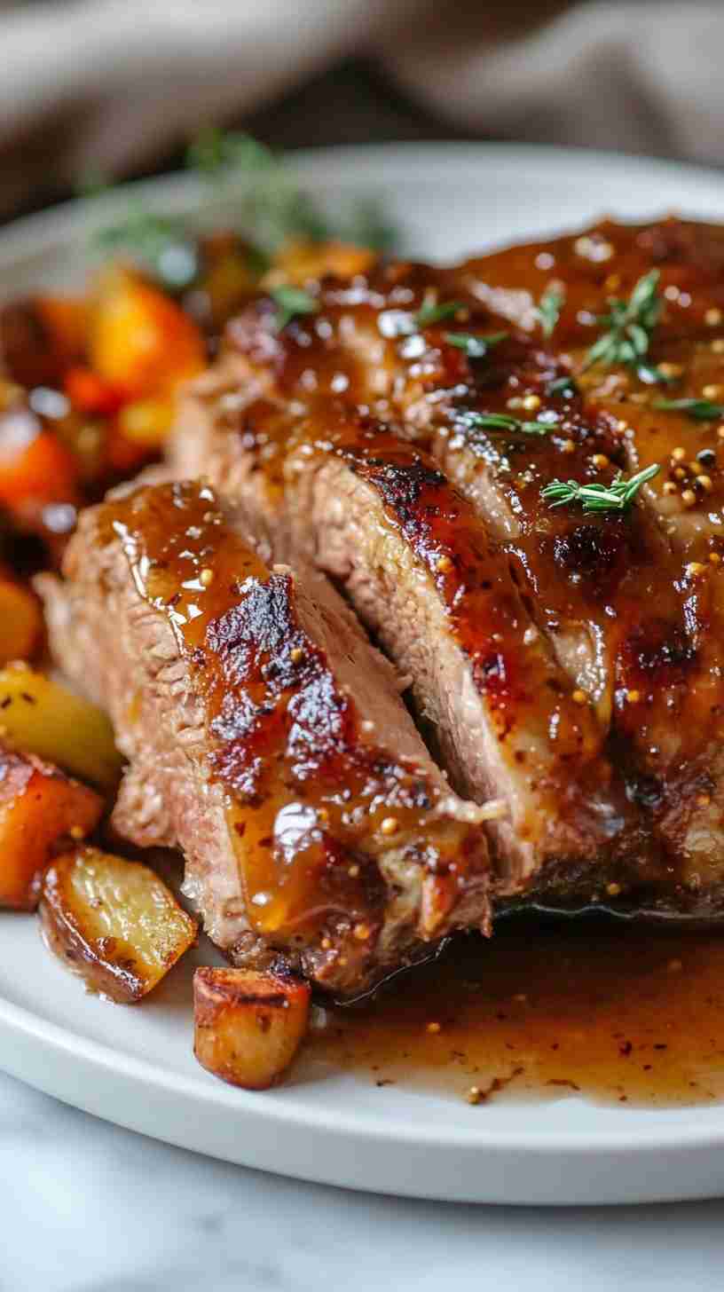 Honey Mustard Pork Roast Delight in Slow Cooker Honey Mustard Pork Roast Delight in Slow Cooker