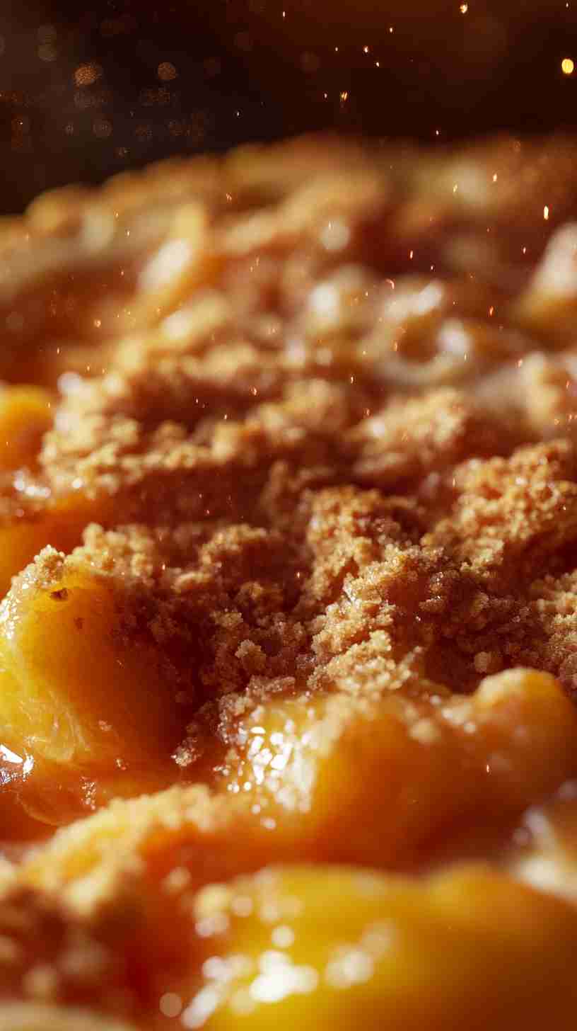 Peach Cobbler Cake Delight in Slow Cooker Peach Cobbler Cake Delight in Slow Cooker