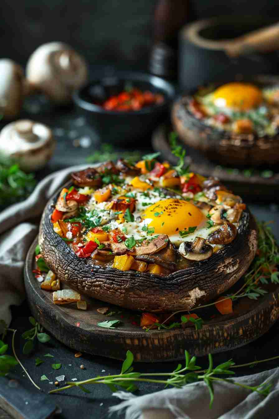 Portobello Mushroom Egg Bake Portobello Mushroom Egg Bake