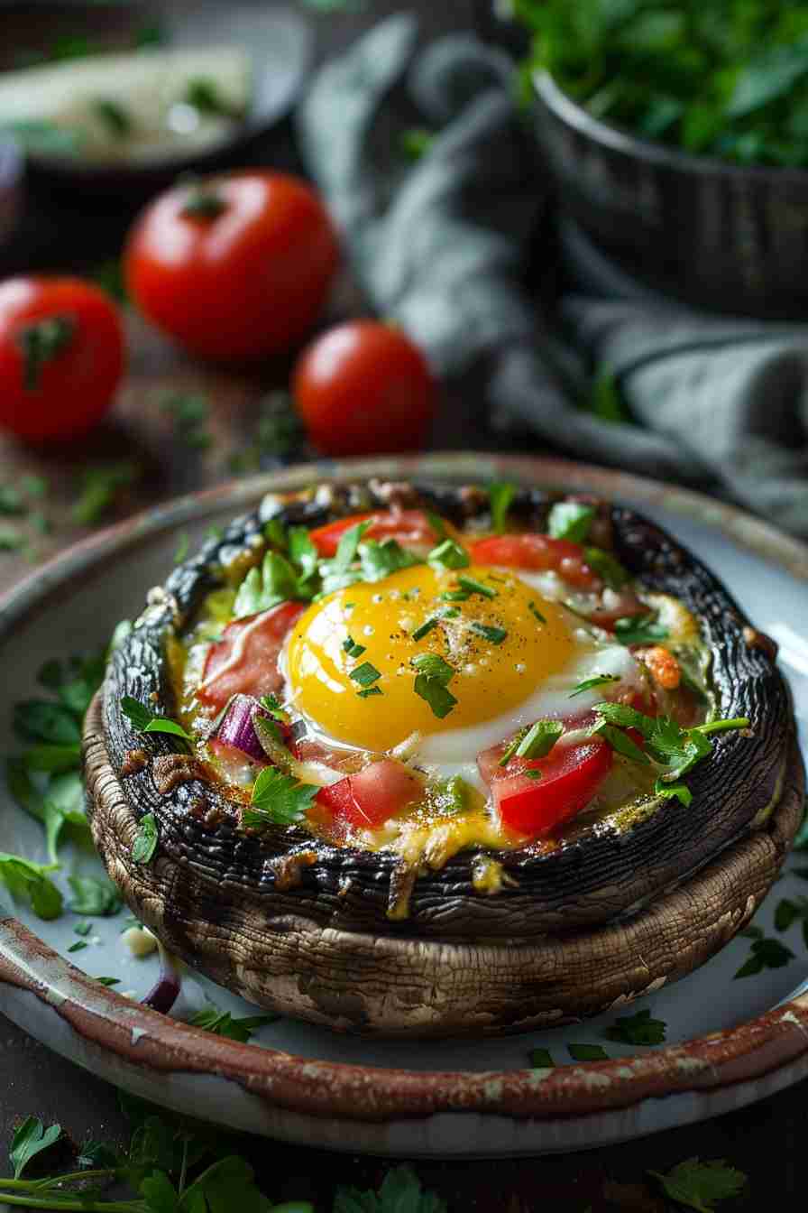 Portobello Mushroom Egg Bake Portobello Mushroom Egg Bake