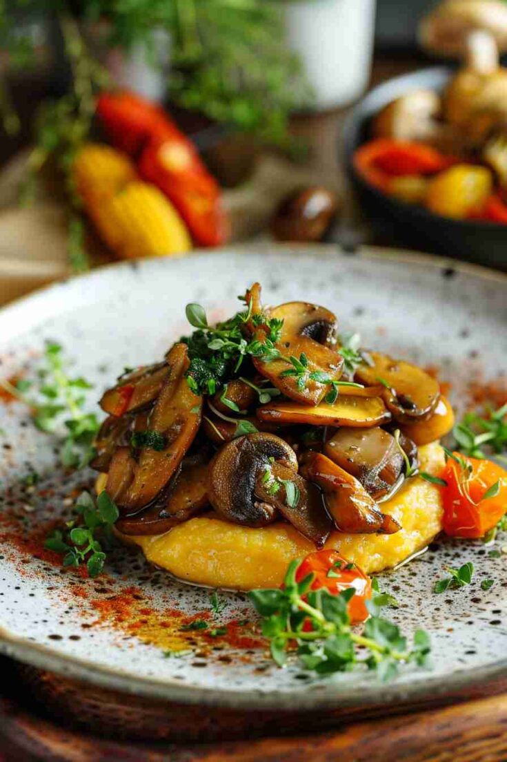 Sautéed Mushrooms and Polenta