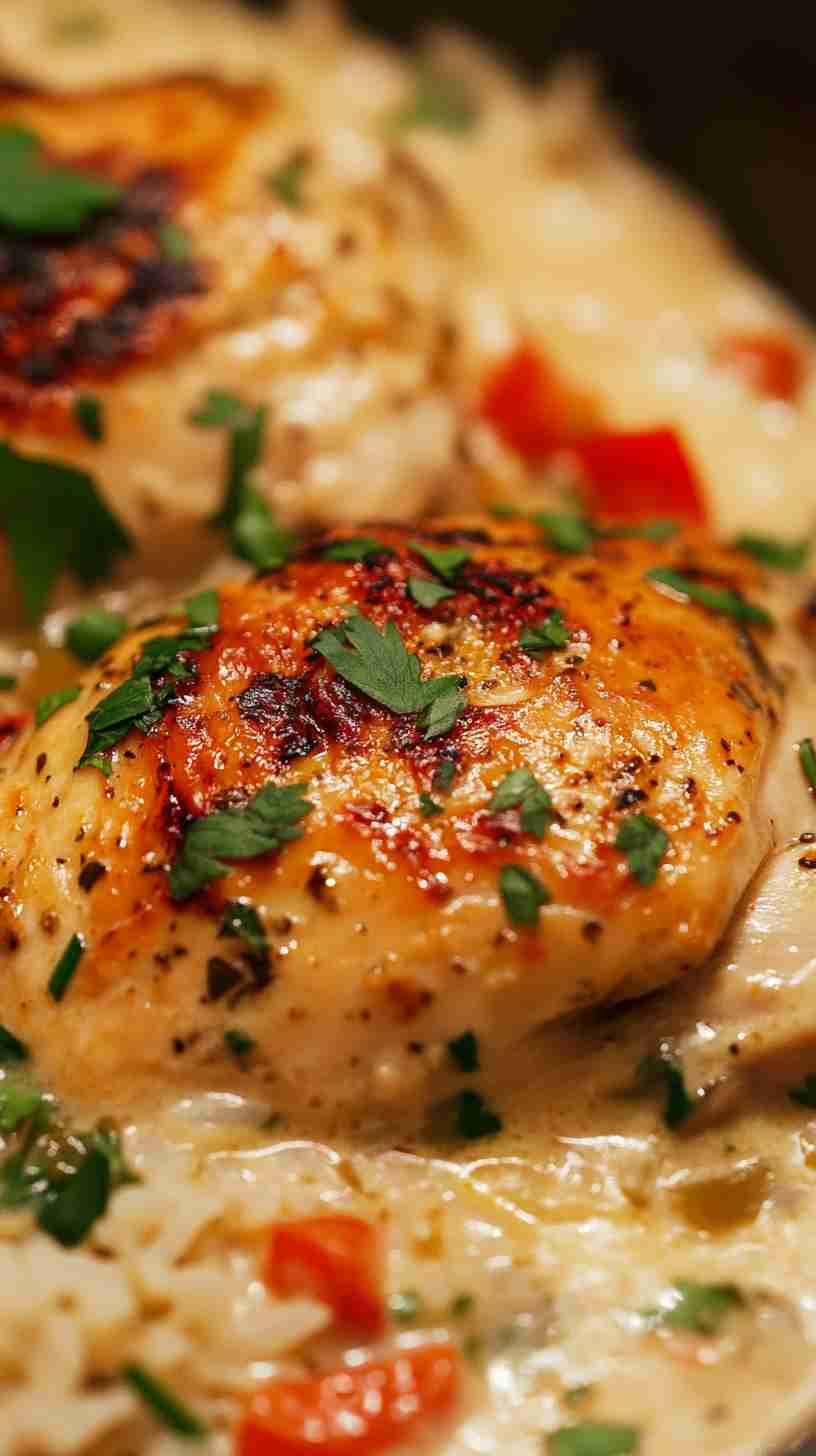 Savory Chicken and Rice Casserole in Slow Cooker Savory Chicken and Rice Casserole in Slow Cooker