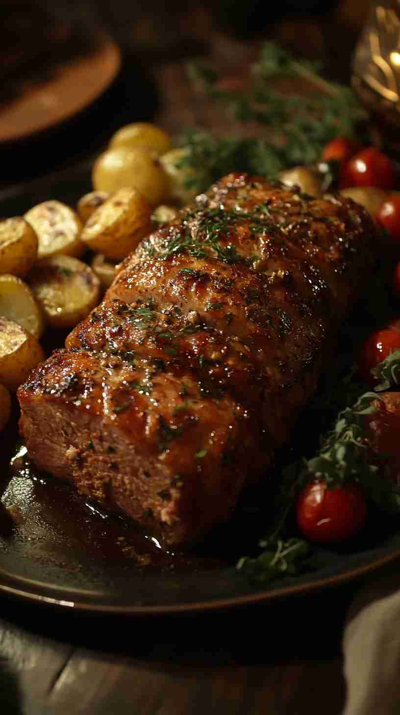 Savory Garlic Herb Pork Roast in Slow Cooker Savory Garlic Herb Pork Roast in Slow Cooker