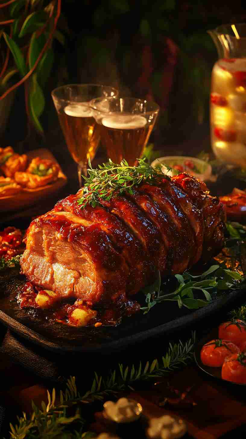 Savory Garlic Herb Pork Roast in Slow Cooker Savory Garlic Herb Pork Roast in Slow Cooker