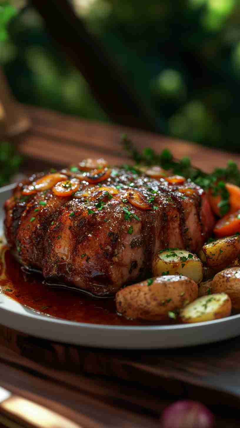 Savory Garlic Herb Pork Roast in Slow Cooker Savory Garlic Herb Pork Roast in Slow Cooker