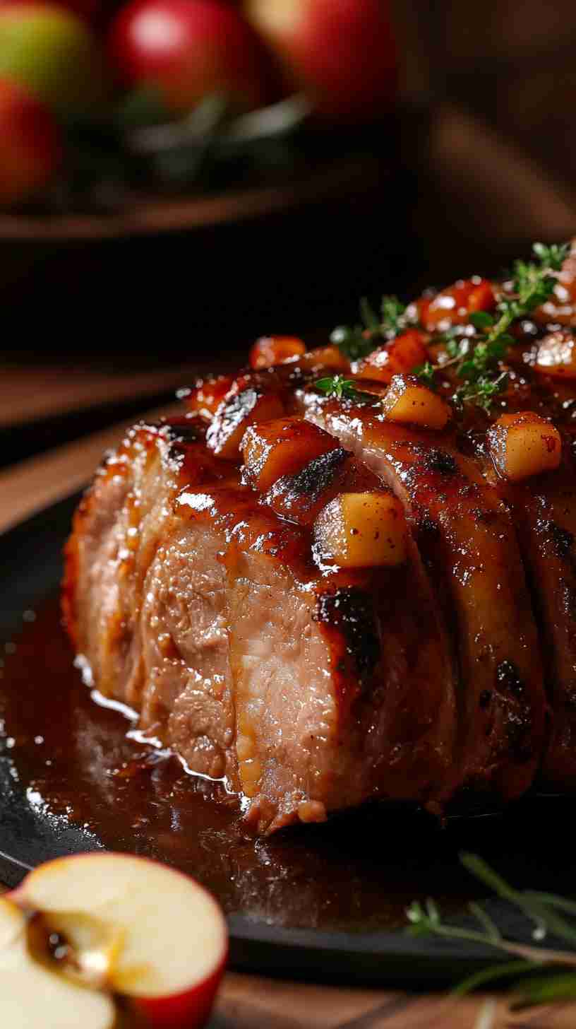 Slow Cooker Balsamic Glazed Pork Roast Slow Cooker Balsamic Glazed Pork Roast