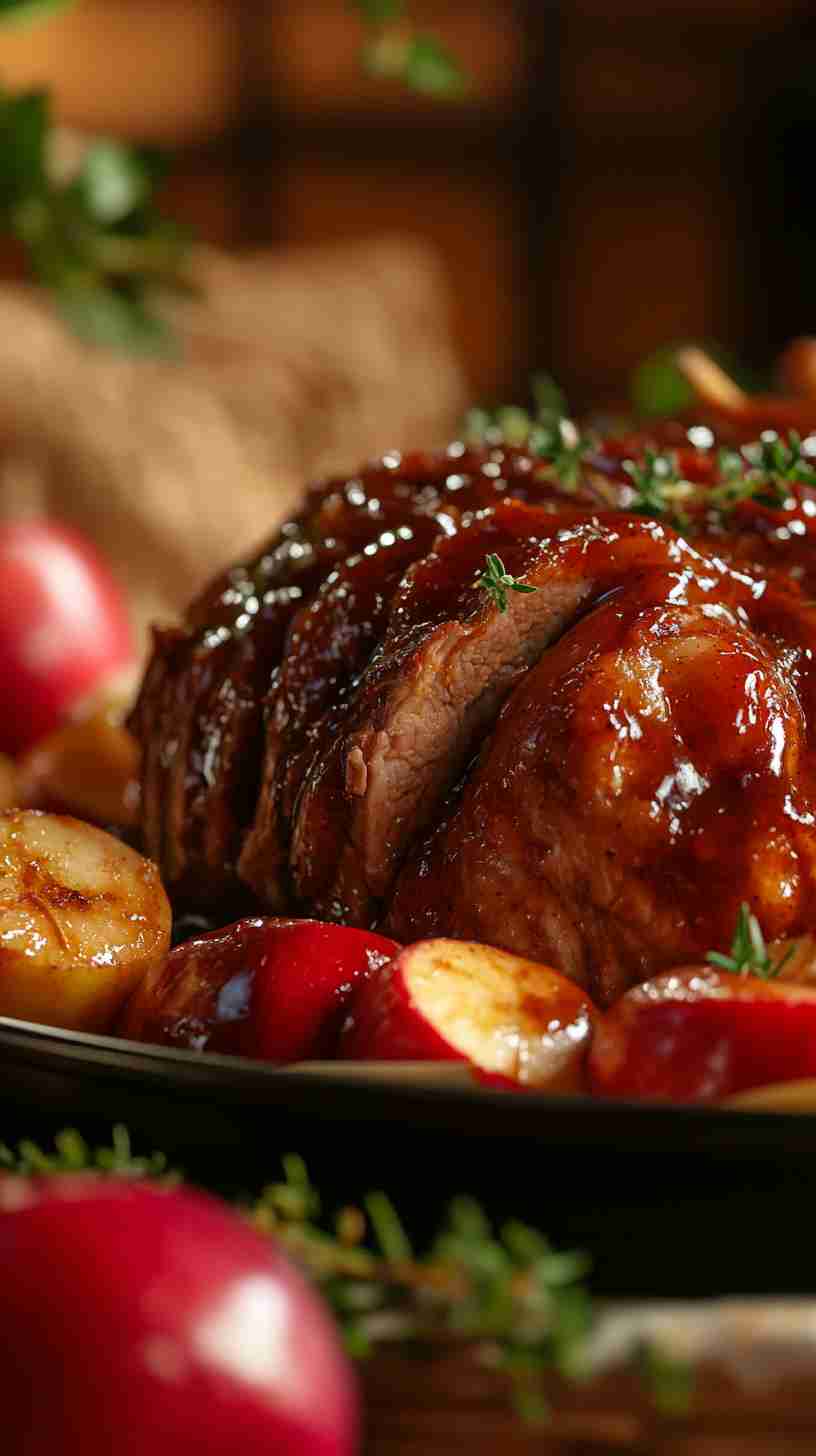 Slow Cooker Balsamic Glazed Pork Roast Slow Cooker Balsamic Glazed Pork Roast
