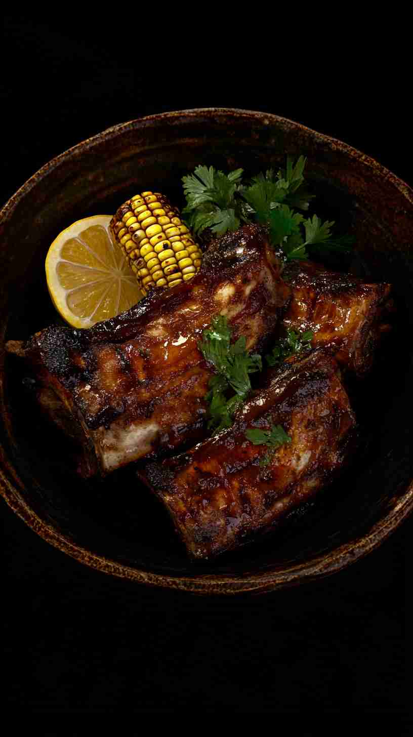 Slow Cooker Barbecue Ribs with Roasted Corn Slow Cooker Barbecue Ribs with Roasted Corn