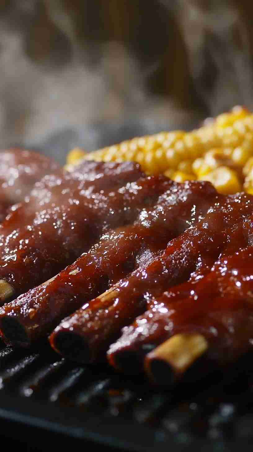 Slow Cooker Barbecue Ribs with Roasted Corn Slow Cooker Barbecue Ribs with Roasted Corn