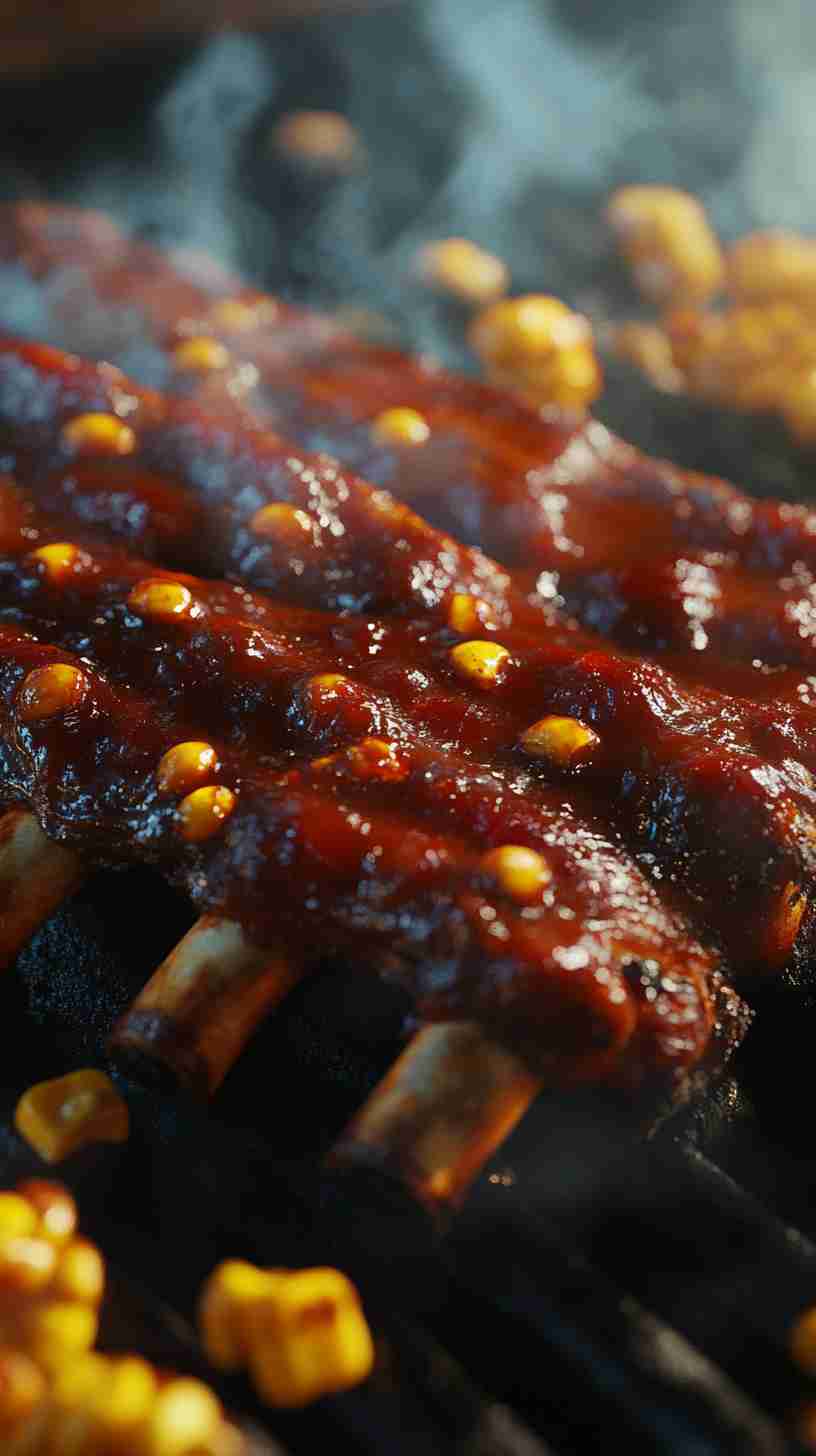 Slow Cooker Barbecue Ribs with Roasted Corn Slow Cooker Barbecue Ribs with Roasted Corn