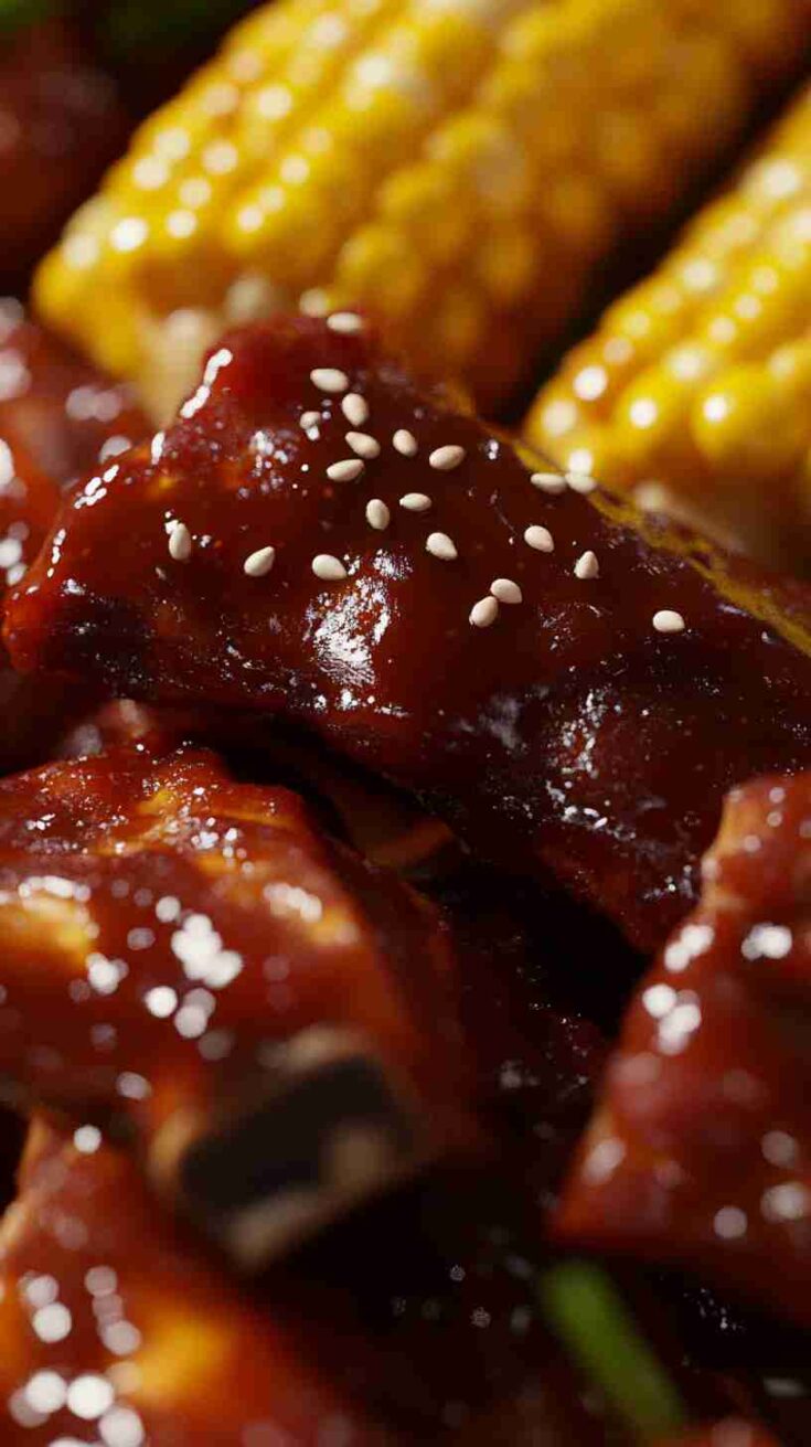 Slow Cooker Barbecue Ribs with Roasted Corn Slow Cooker Barbecue Ribs with Roasted Corn