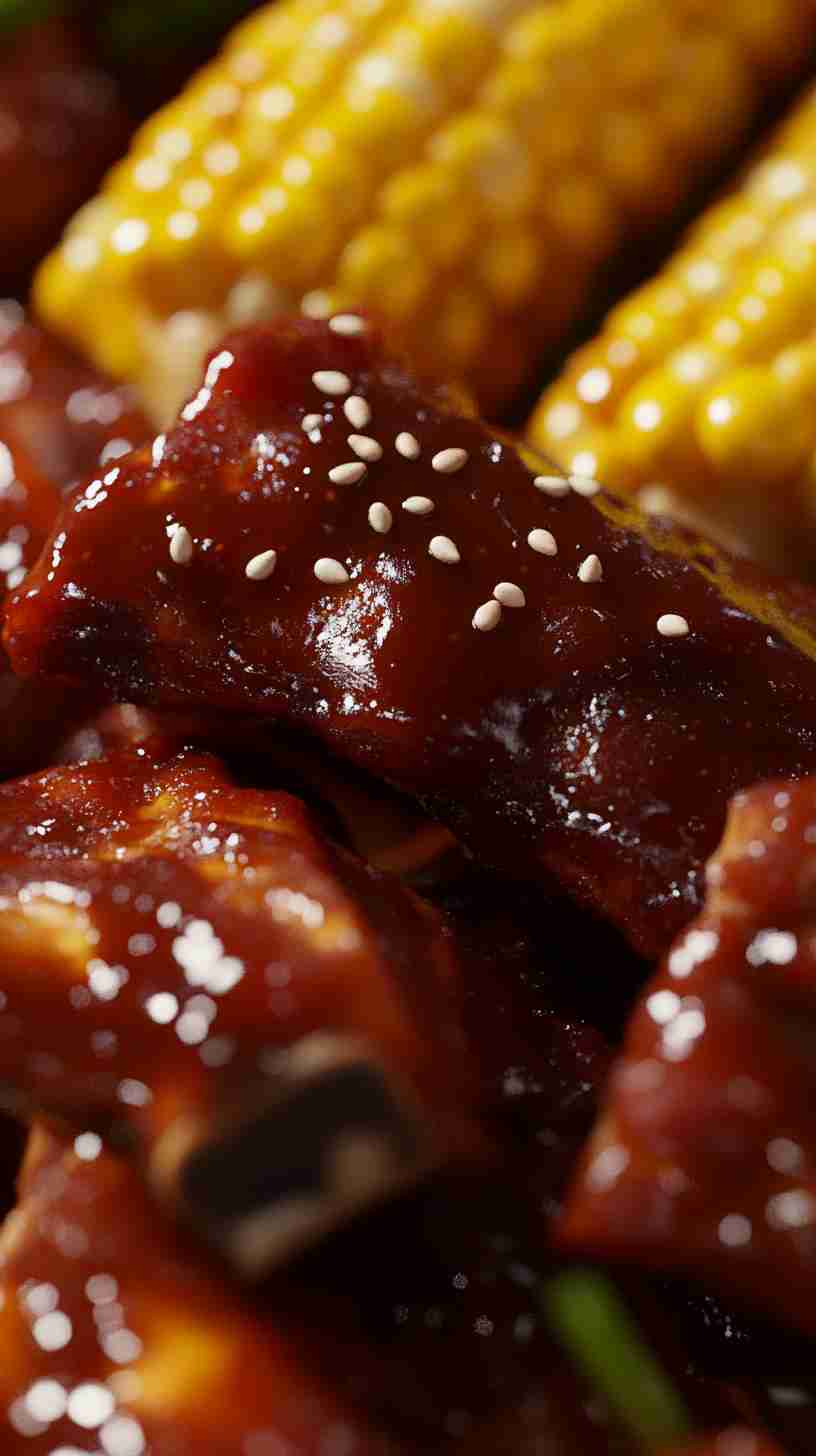 Slow Cooker Barbecue Ribs with Roasted Corn Slow Cooker Barbecue Ribs with Roasted Corn