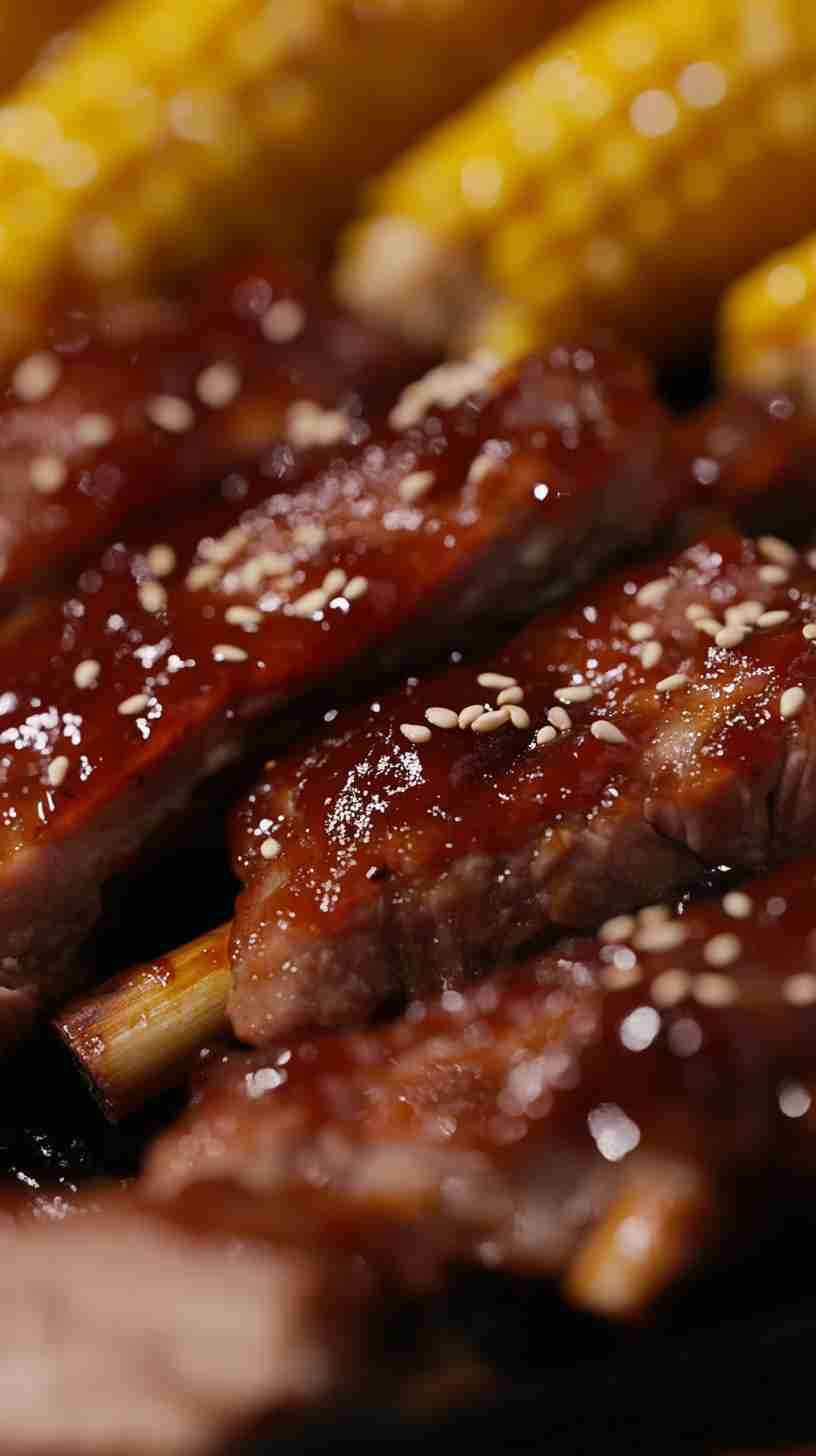 Slow Cooker Barbecue Ribs with Roasted Corn Slow Cooker Barbecue Ribs with Roasted Corn