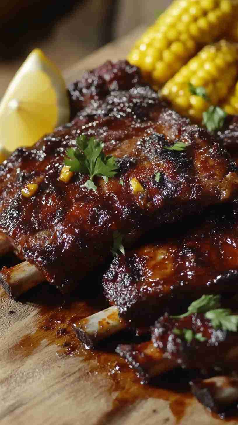 Slow Cooker Barbecue Ribs with Roasted Corn Slow Cooker Barbecue Ribs with Roasted Corn