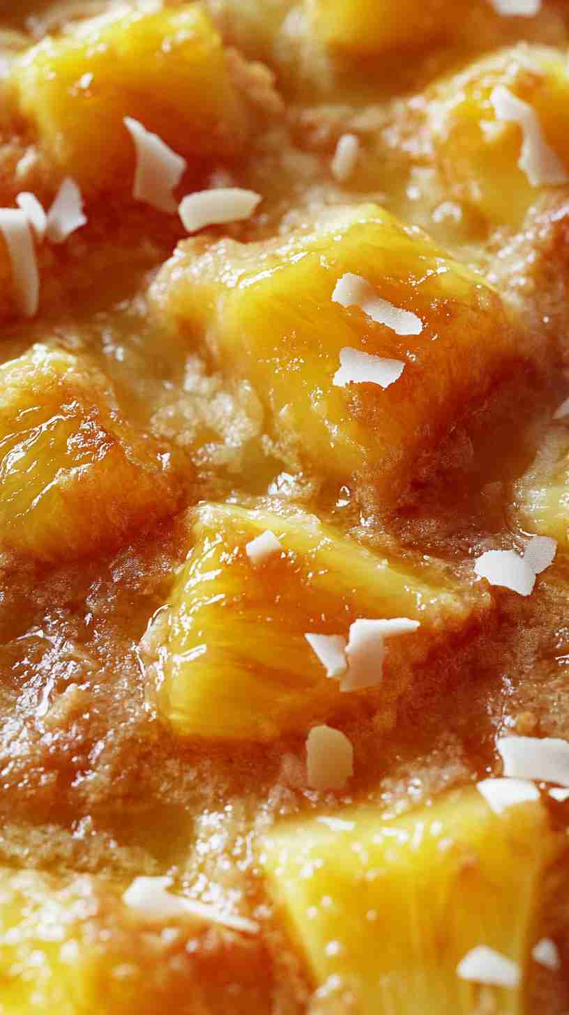 Slow Cooker Coconut Pineapple Dump Cake Slow Cooker Coconut Pineapple Dump Cake