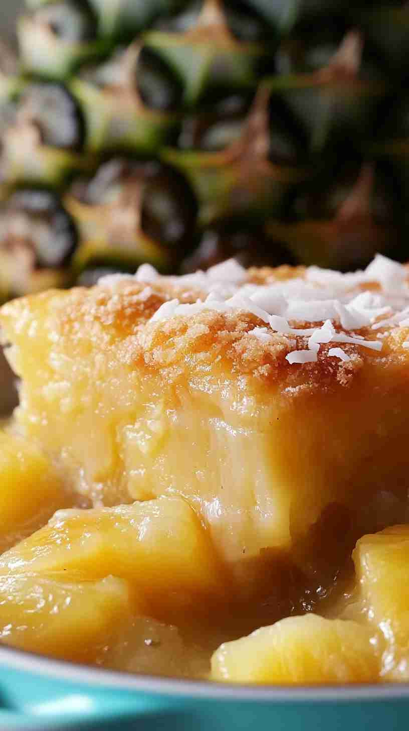 Slow Cooker Coconut Pineapple Dump Cake Slow Cooker Coconut Pineapple Dump Cake