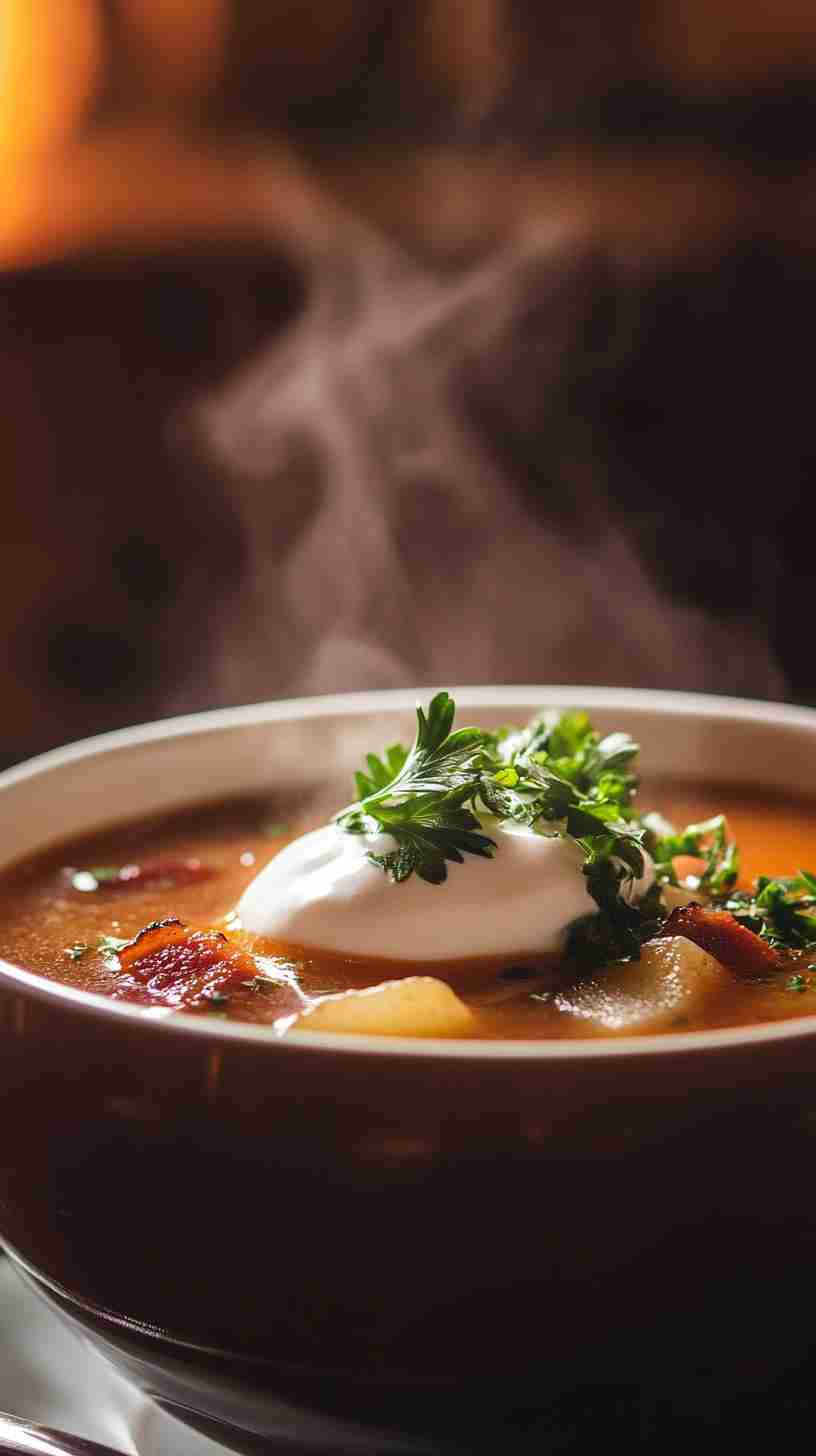 Slow Cooker Creamy Potato Soup with Bacon Slow Cooker Creamy Potato Soup with Bacon