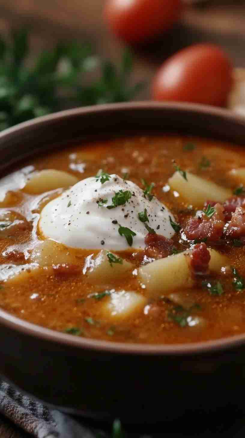 Slow Cooker Creamy Potato Soup with Bacon Slow Cooker Creamy Potato Soup with Bacon