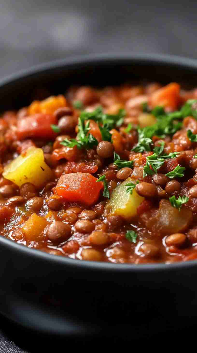 Slow Cooker Hearty Vegetable and Lentil Stew Slow Cooker Hearty Vegetable and Lentil Stew
